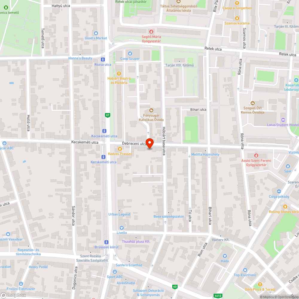 2 db kivágott fa - Debreceni utca 26. bejelentés helye