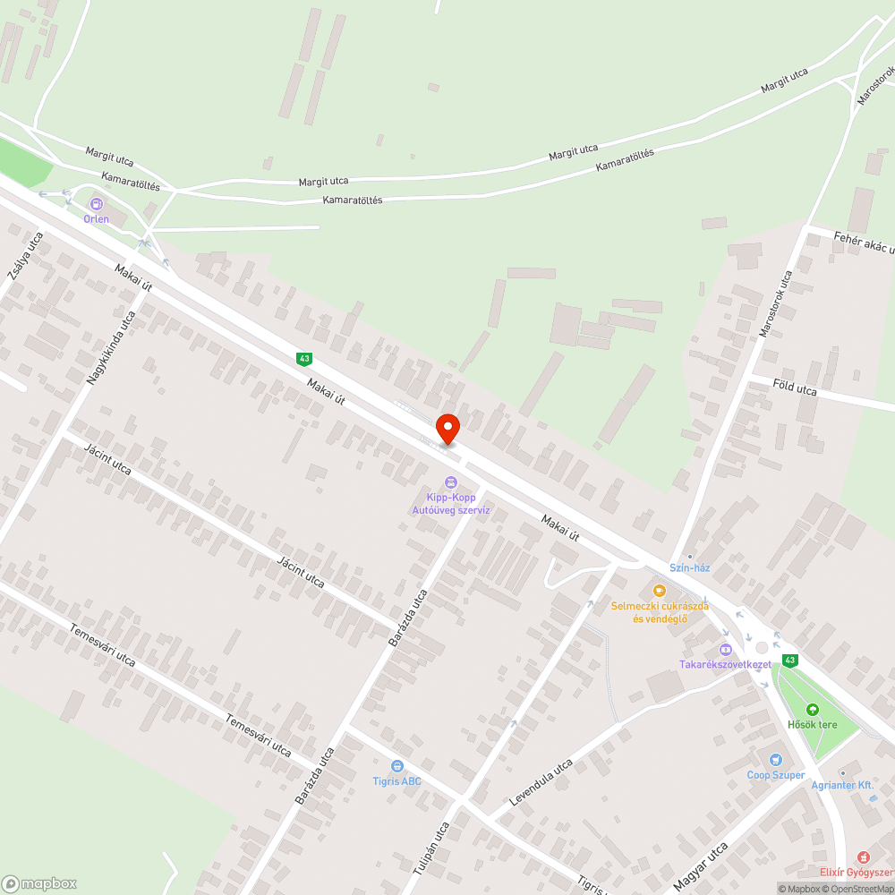 Rozsdás korlát a buszmegállóban - Makai út, Barázda utcai megálló bejelentés helye