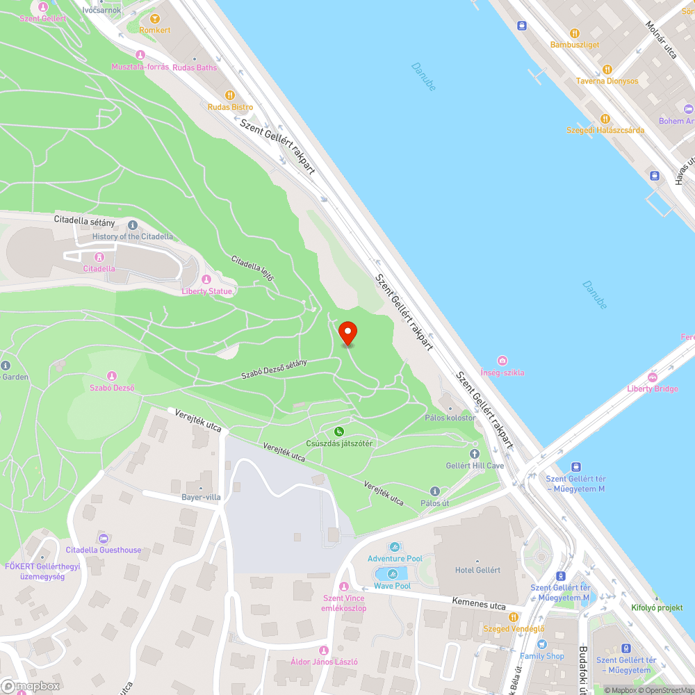 Megrongált köztéri lámpa bejelentés helye