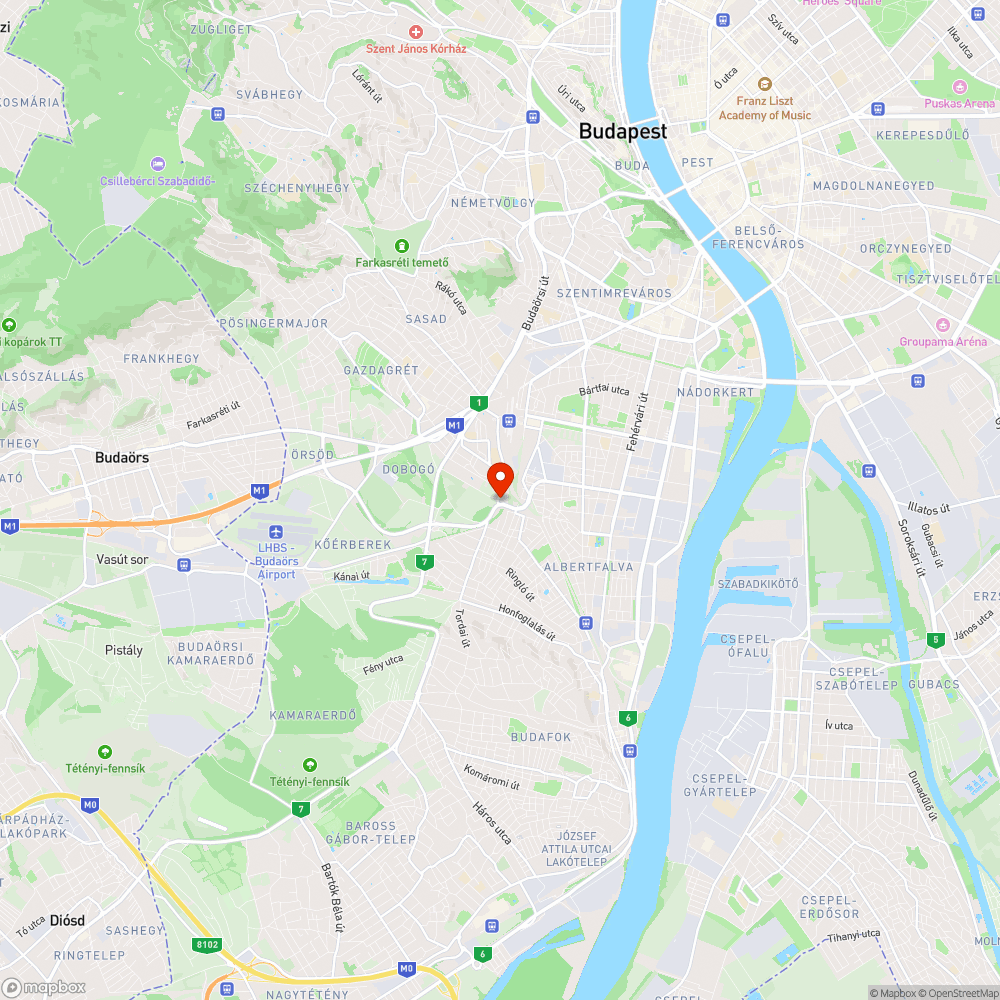 Kátyús út bejelentés helye