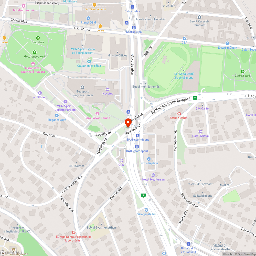 Problémás csomópont bejelentés helye