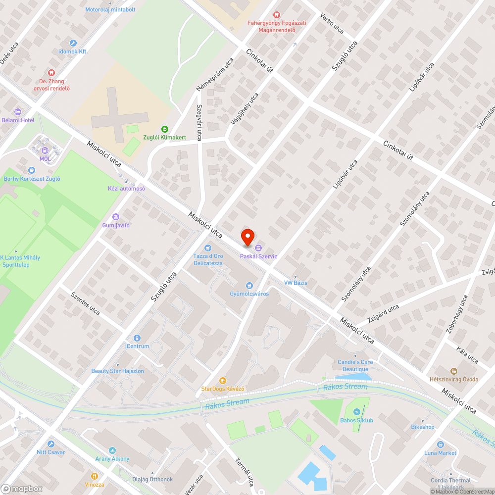 Hónapok óta álló roncs bejelentés helye