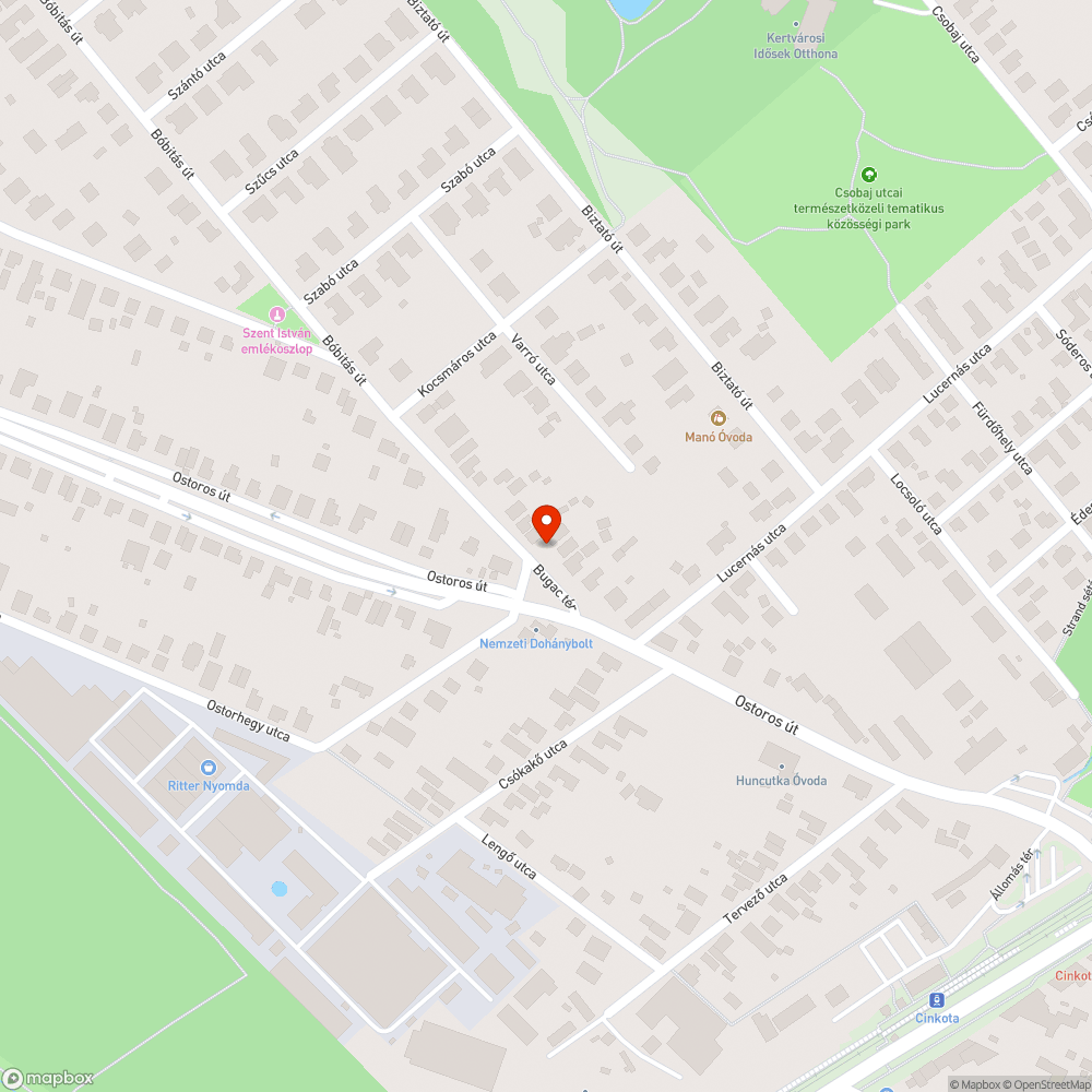 Eléggé mély kráter az út szélén. bejelentés helye