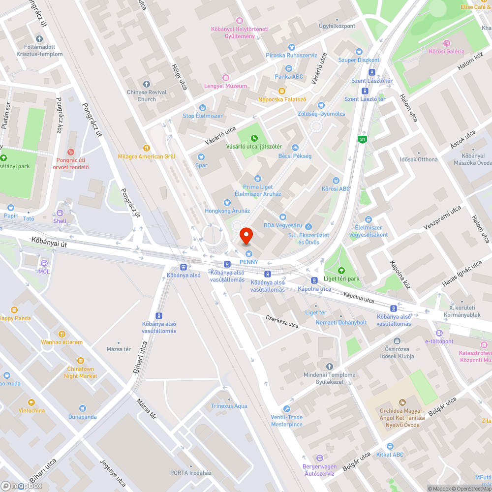 Kőbánya-alsó vasútállomás felújítása bejelentés helye