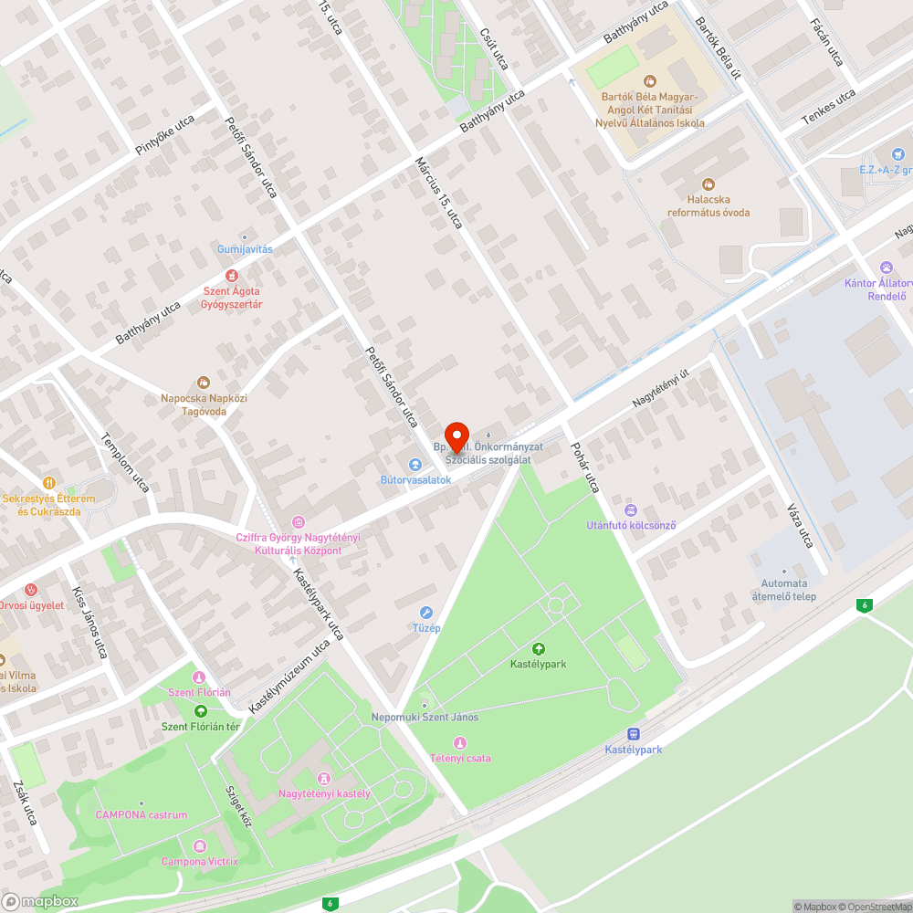 Botlásveszélyes fedél bejelentés helye