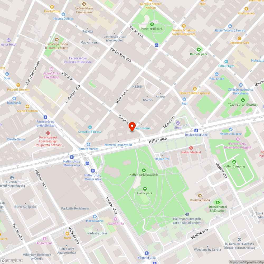 Botlásveszély bejelentés helye