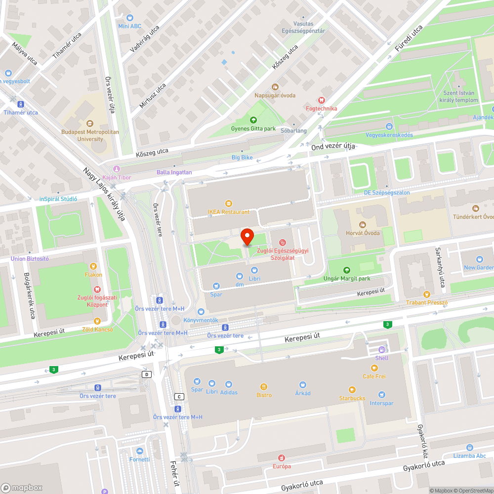 Balesetveszélyes bejelentés helye