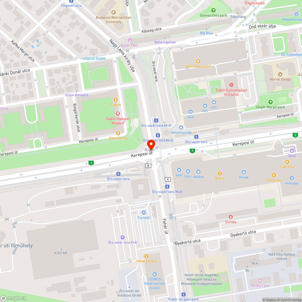 Kiégett neonok bejelentés helye