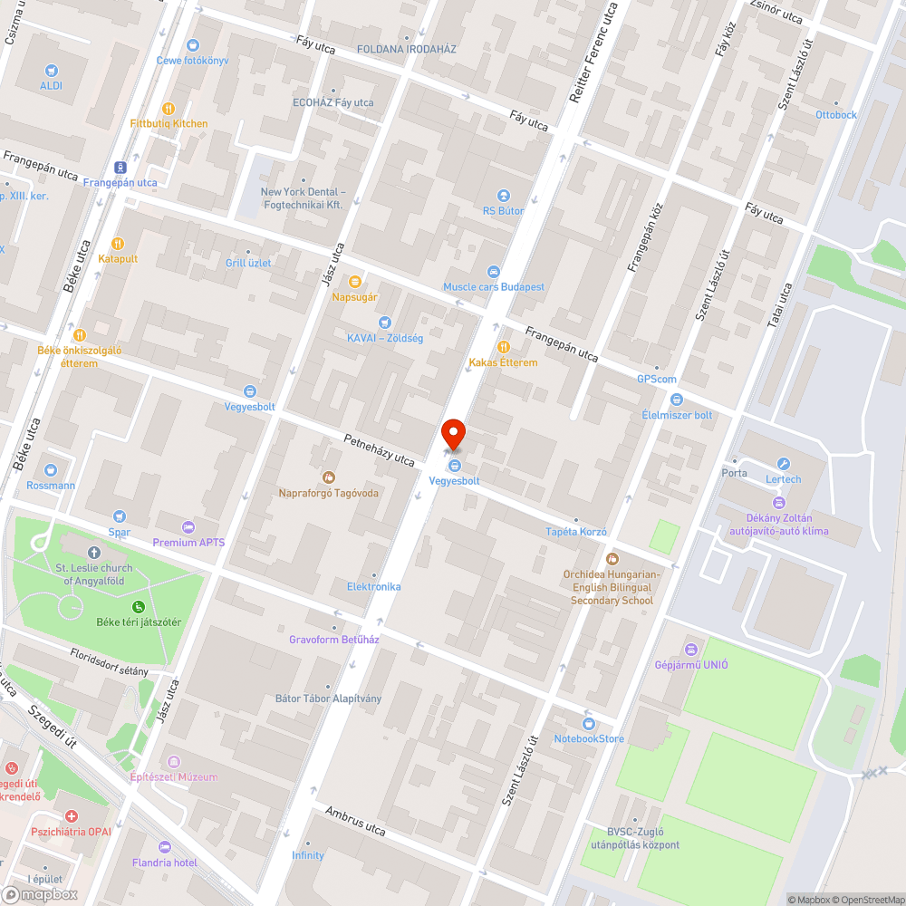 Kátyú a Reitter Ferenc utcán bejelentés helye