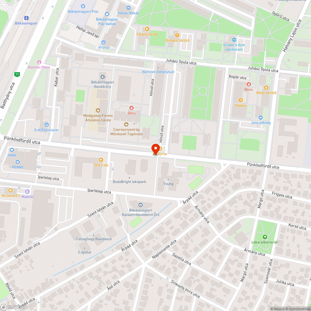 Megdőlt tábla bejelentés helye