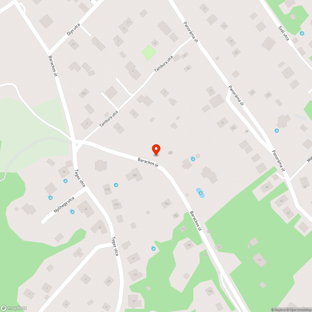 Járhatatlan út bejelentés helye