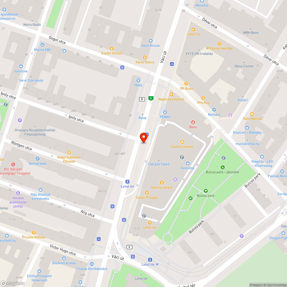 Padlómatricák bejelentés helye