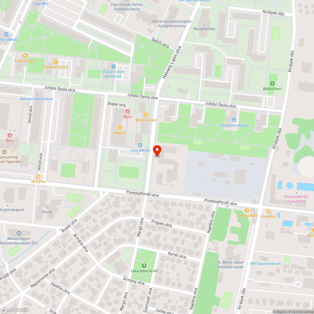 Ideiglenes piac Békásmegyer 2.0 bejelentés helye