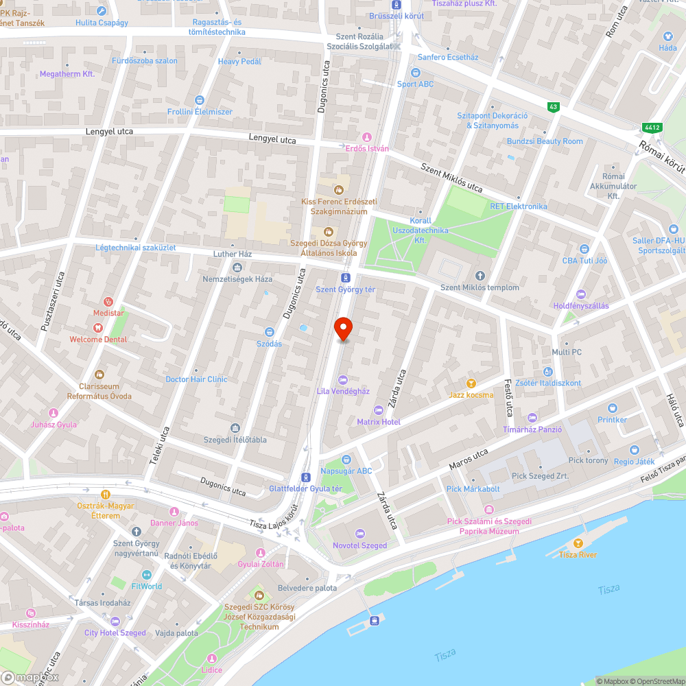 Utcára kivezetett ismeretlen eredetű folyadék bejelentés helye