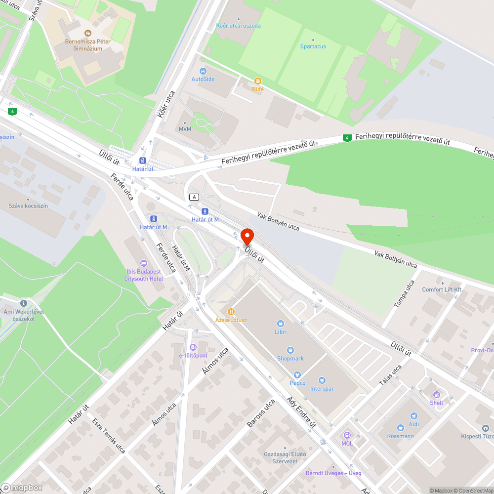 Elfáradt korlát bejelentés helye