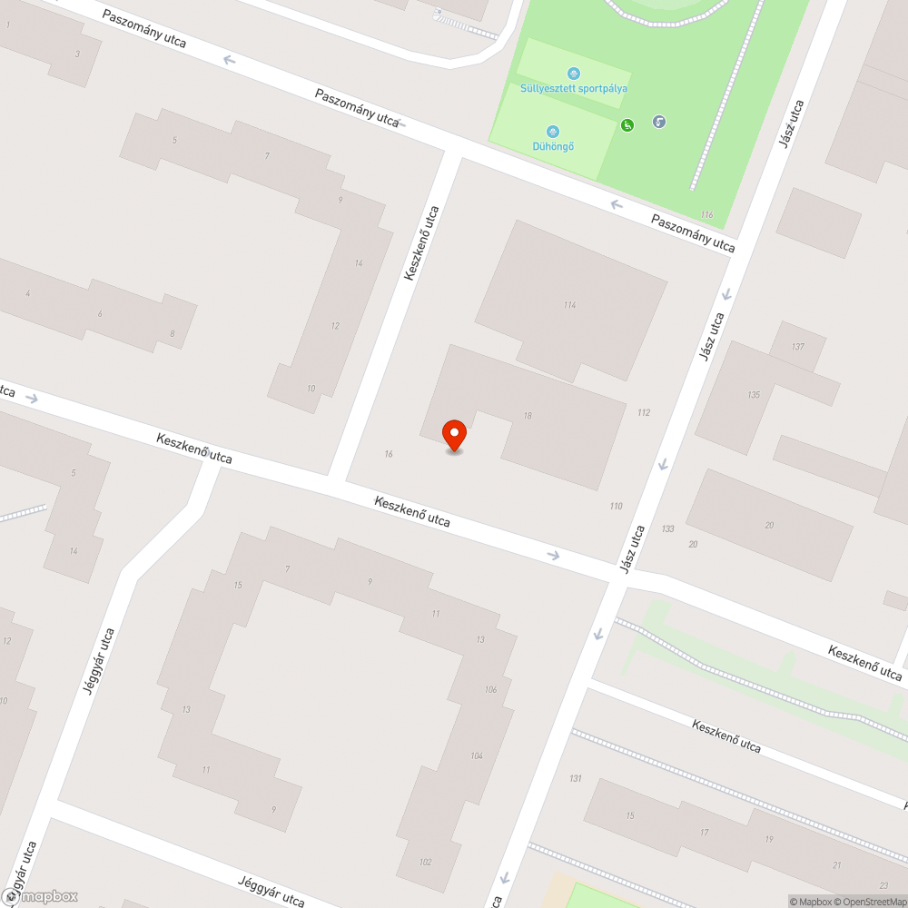 Megsüllyedt térkő bejelentés helye