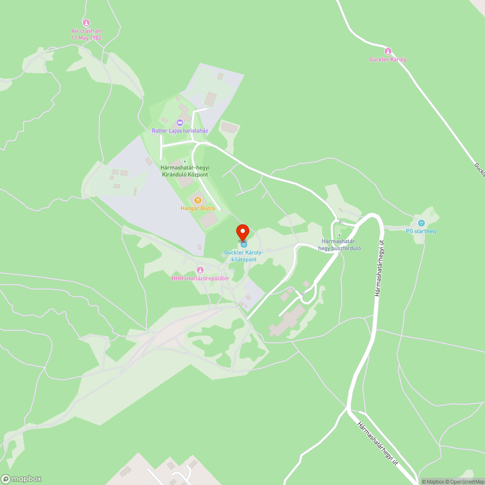 Fürdik a szemétben a Guckler-kilátó bejelentés helye