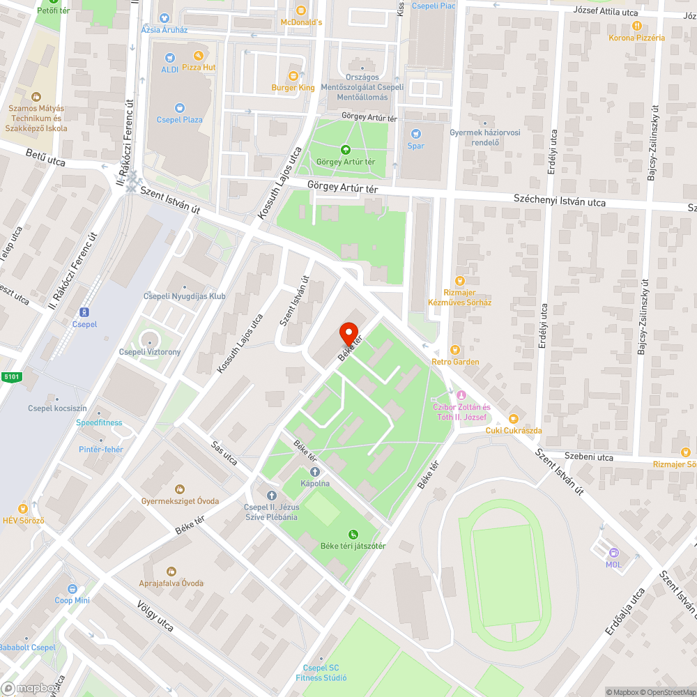 Kátyúk méterenként bejelentés helye