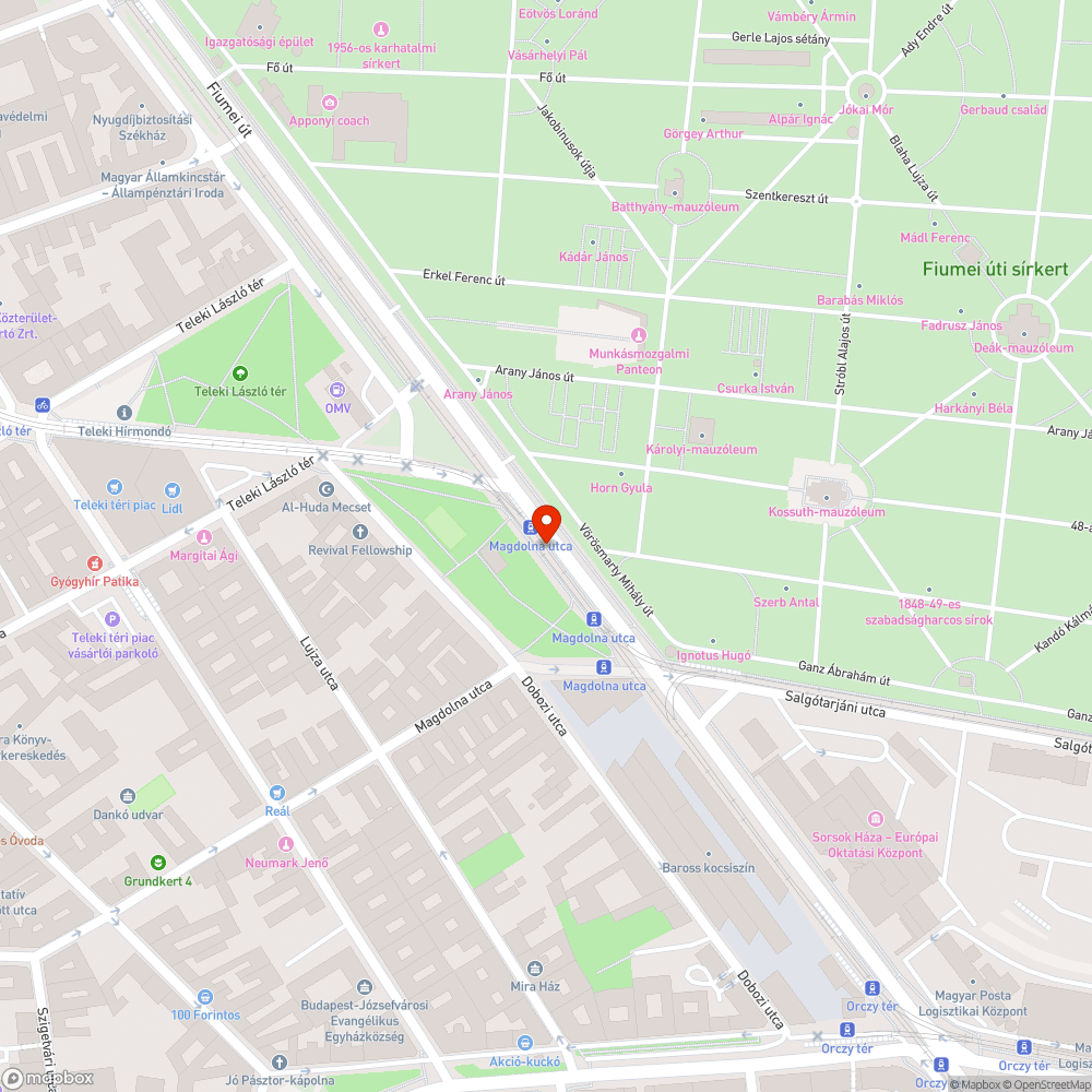 Futár kijelző bejelentés helye