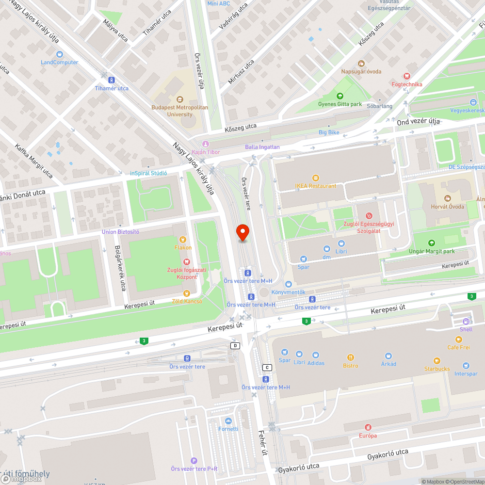 62A villamos nem akadálymentes bejelentés helye