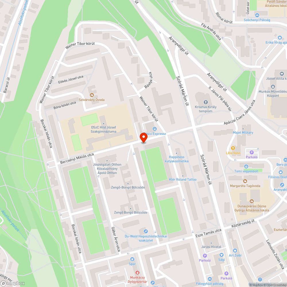 gyűjtőedény nélküli tartó bejelentés helye