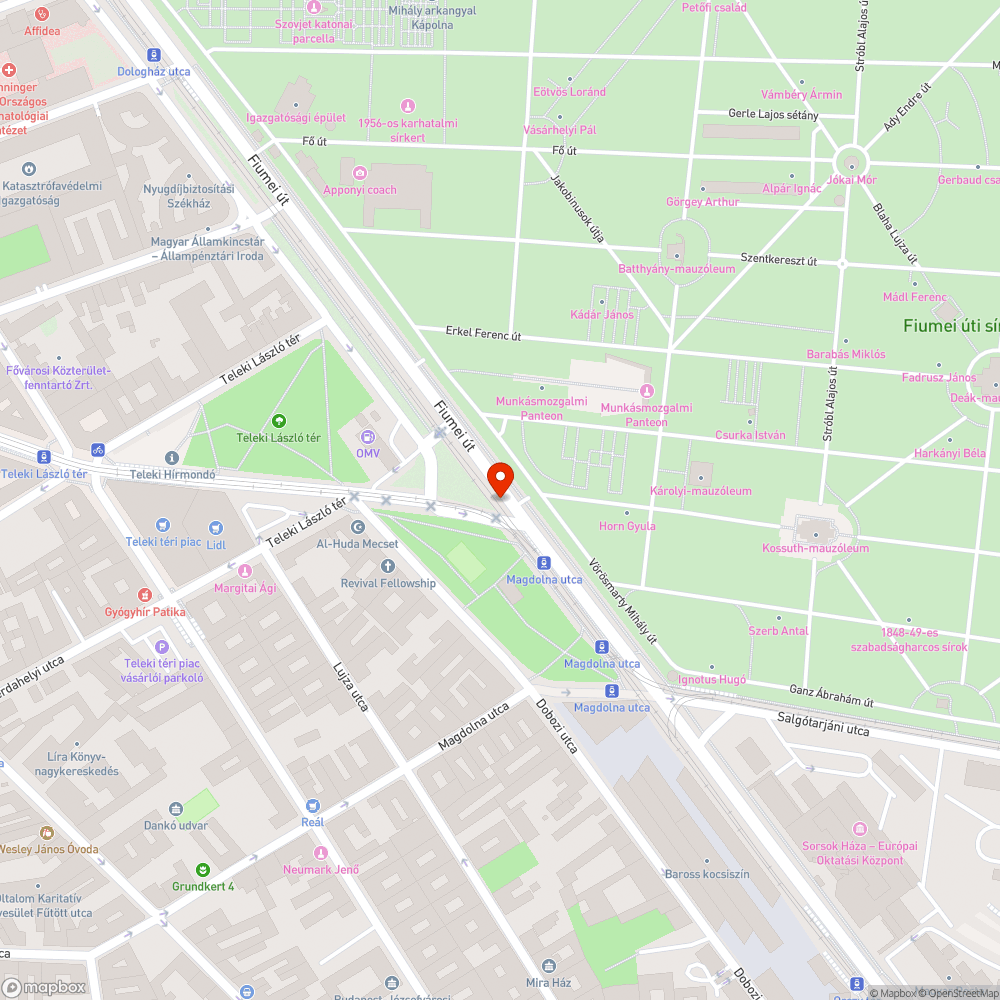 Parkoló a kereszteződésben bejelentés helye