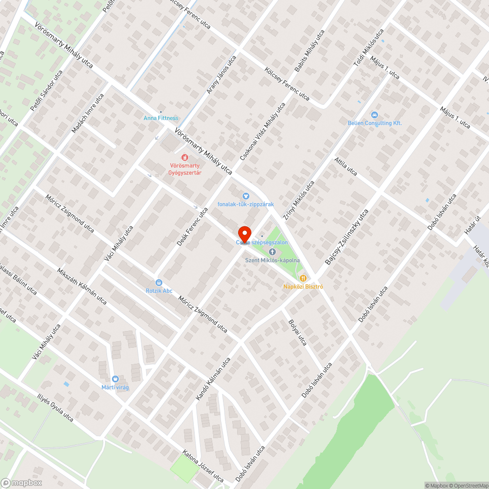 Elhagyott jármű bejelentés helye