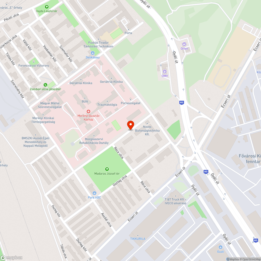 Balesetveszélyes kapu/járda bejelentés helye