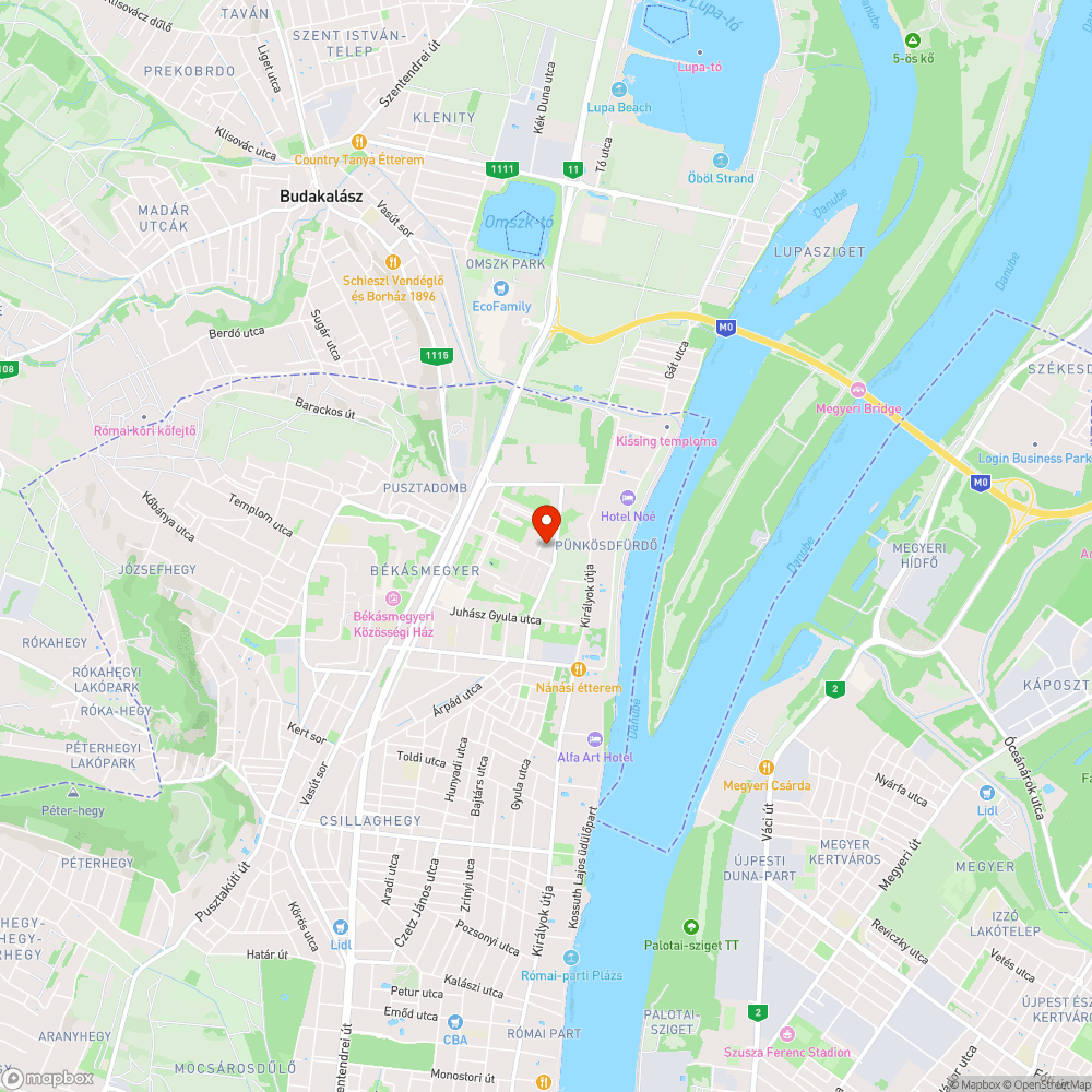 Kiégett lámpa bejelentés helye