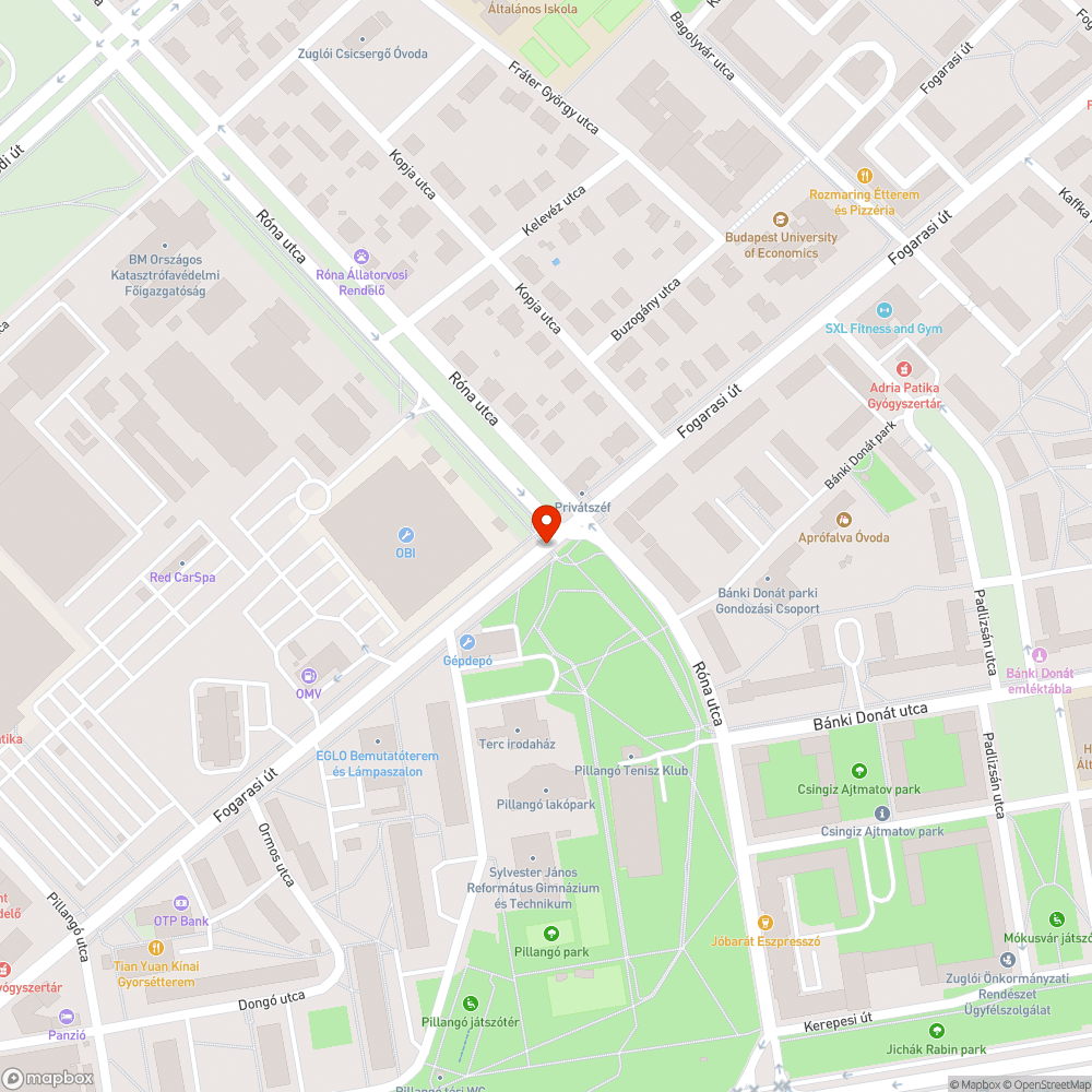 Orbitális kátyú a Fogarasi úton bejelentés helye