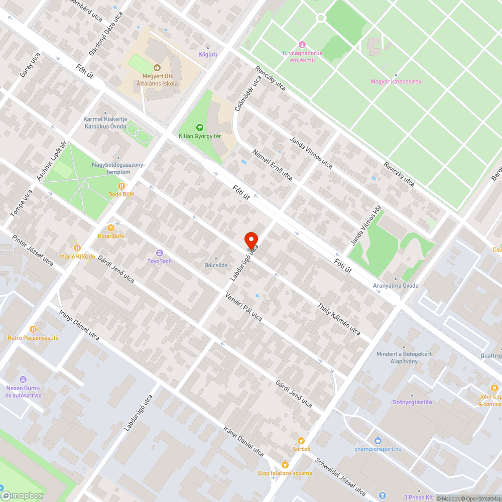 Repedt upc fedél bejelentés helye