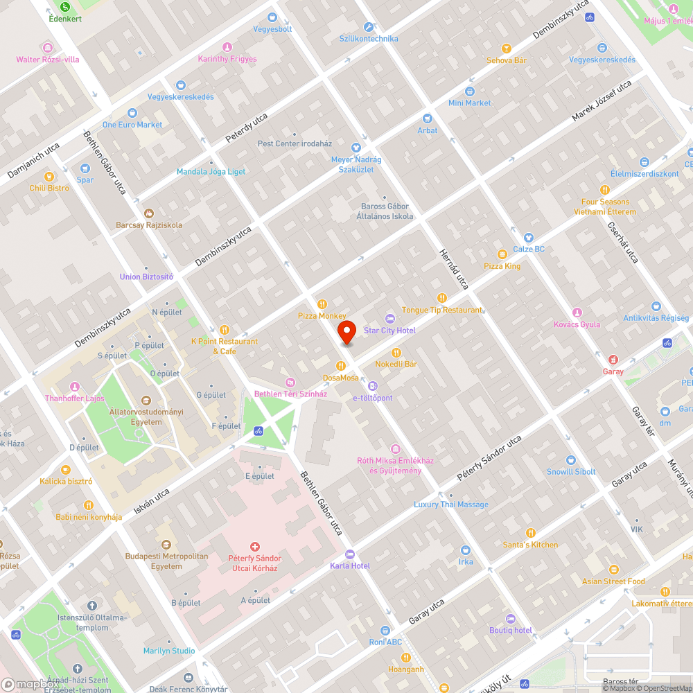 Rongálódott járda szakasz bejelentés helye