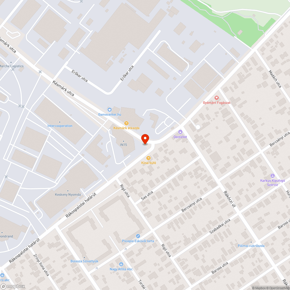 Szemetes parkoló bejelentés helye