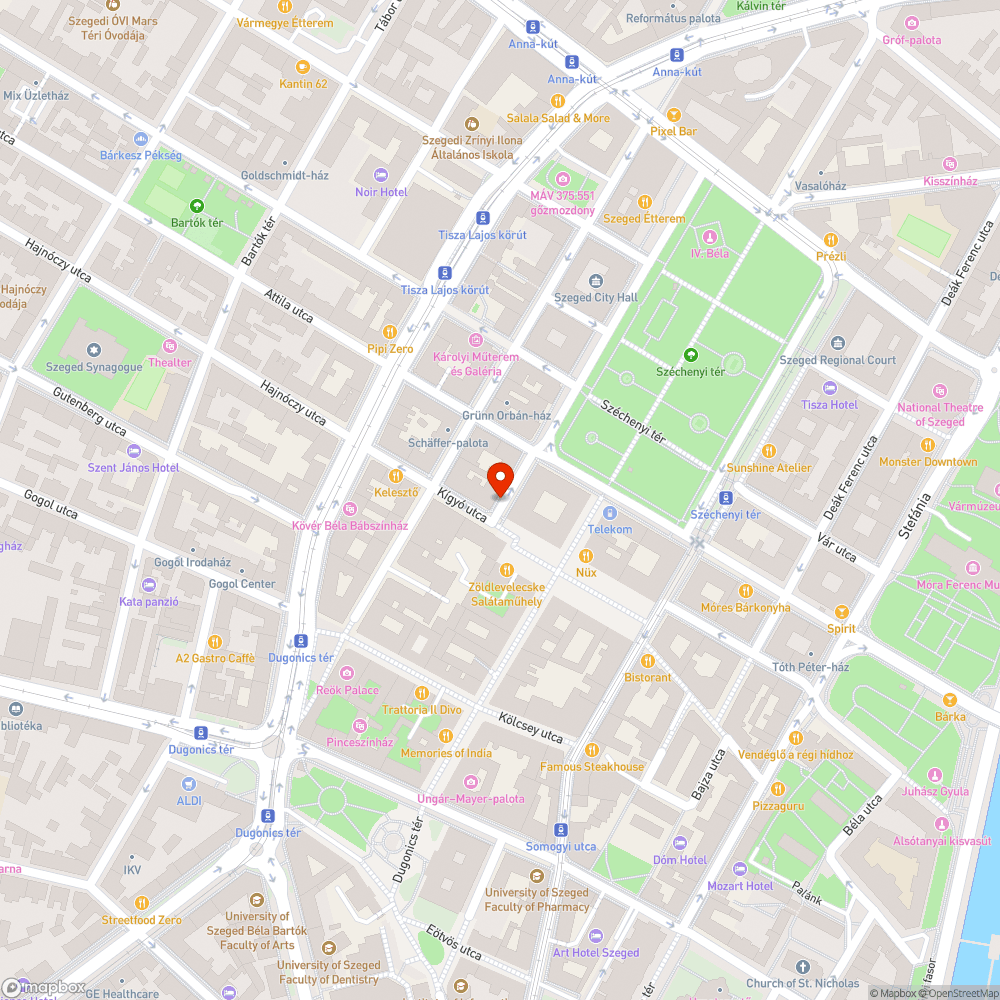 Megdőlt tábla - Kígyó utca 1. bejelentés helye