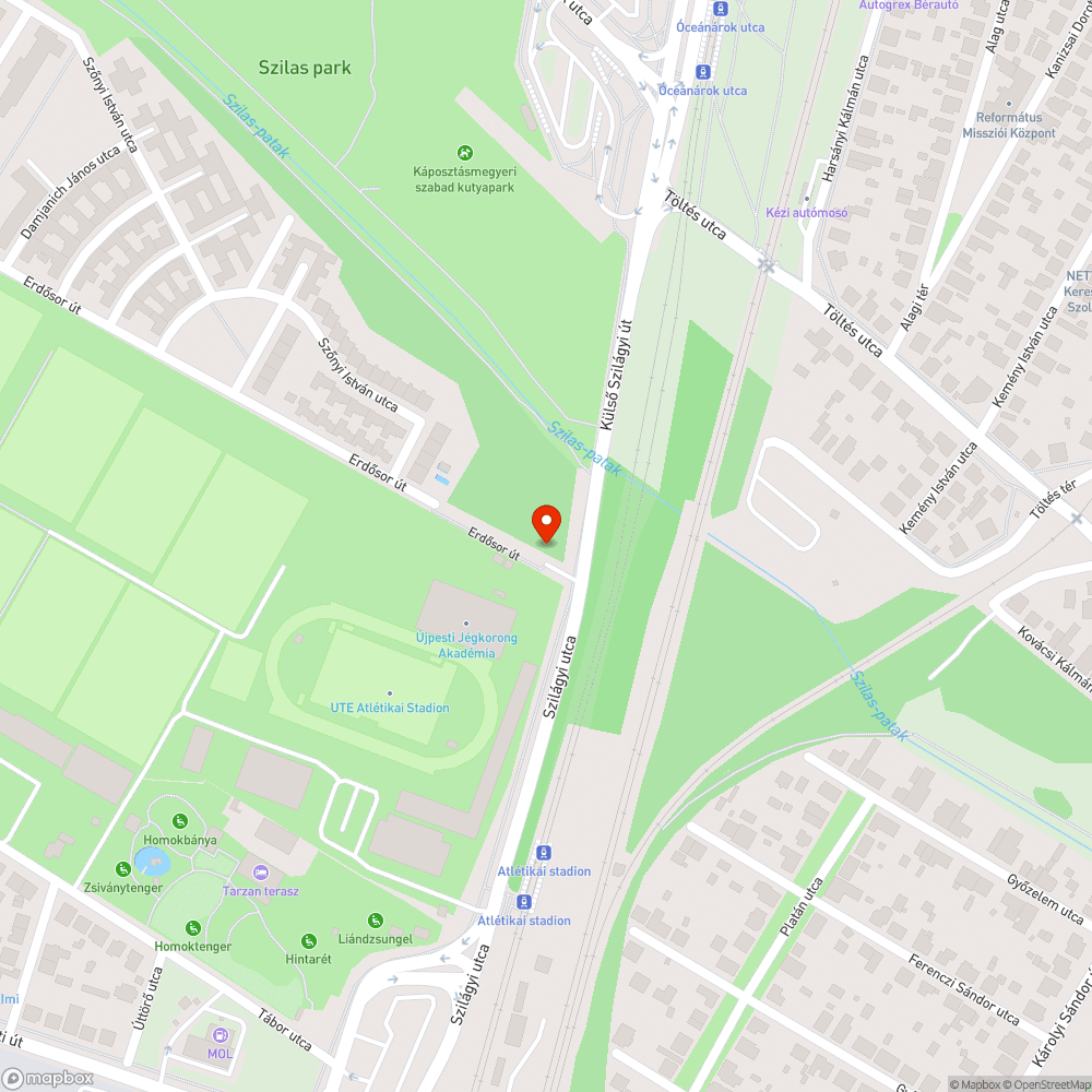 Szemét a Szilágyi utca mentén bejelentés helye