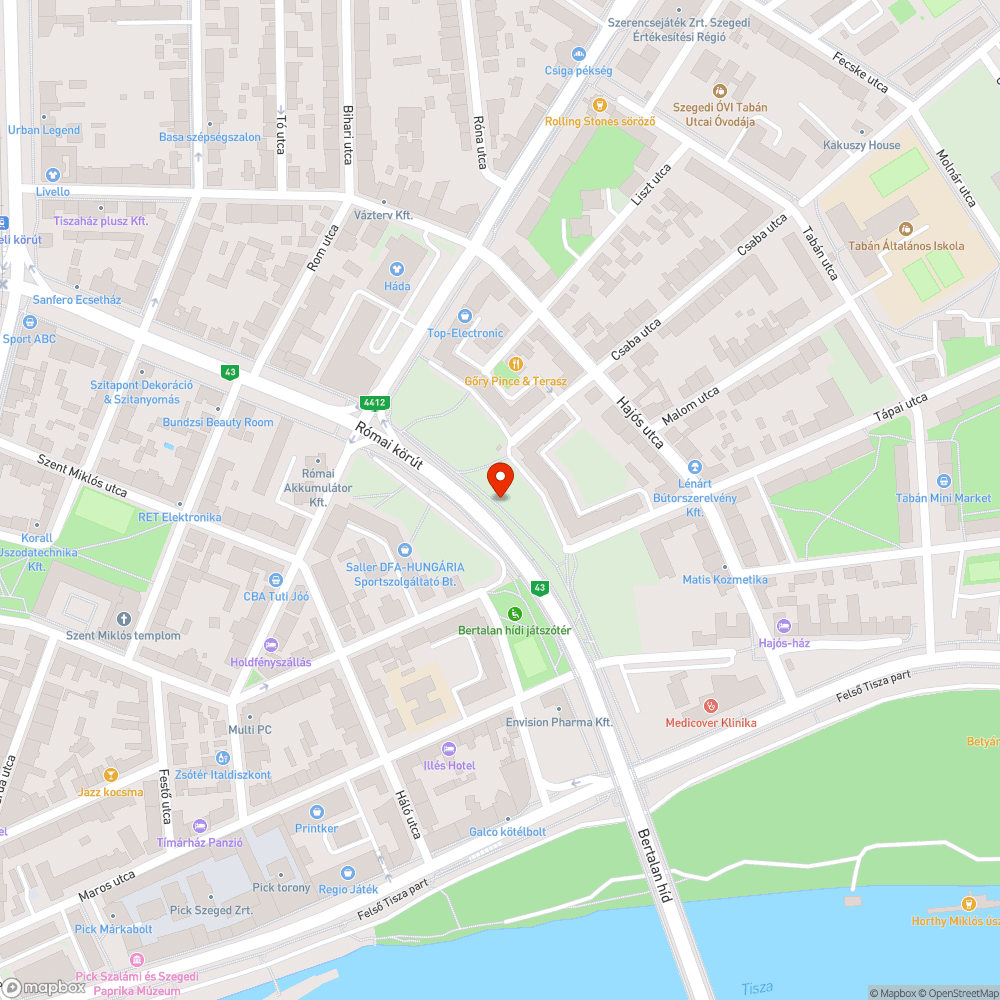 Hiányos forgalomtechnikai eszköz - Bertalan híd, északi oldal bejelentés helye