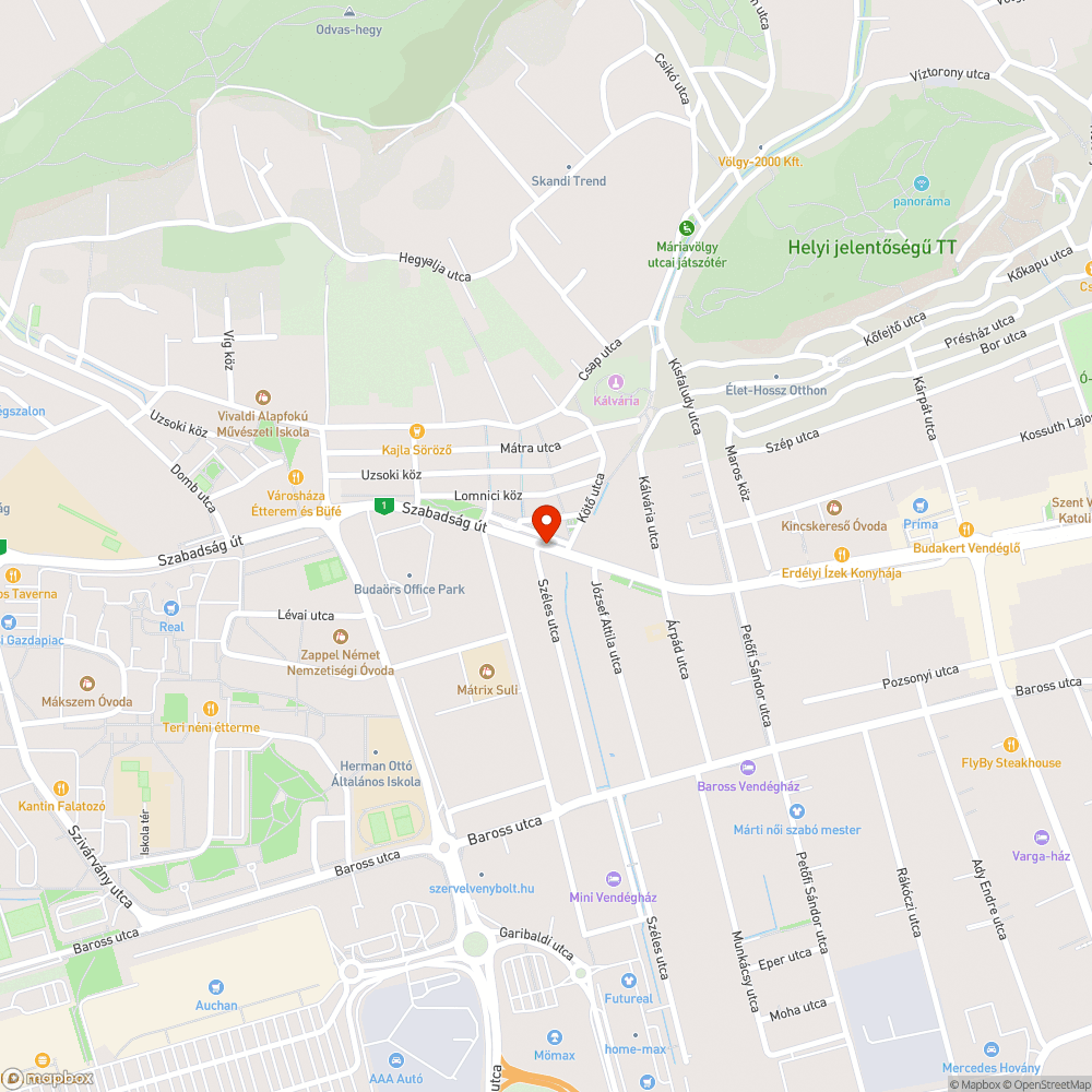 Eletveszelyes zebra bejelentés helye