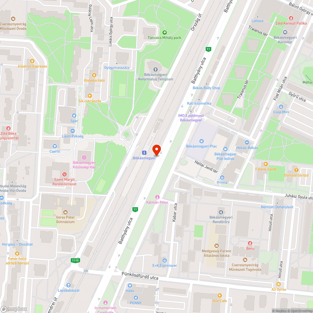 Használaton kívüli váró bejelentés helye