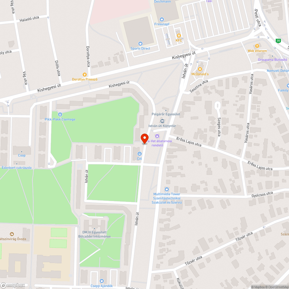 Elhagyott OPEL CORSA bejelentés helye