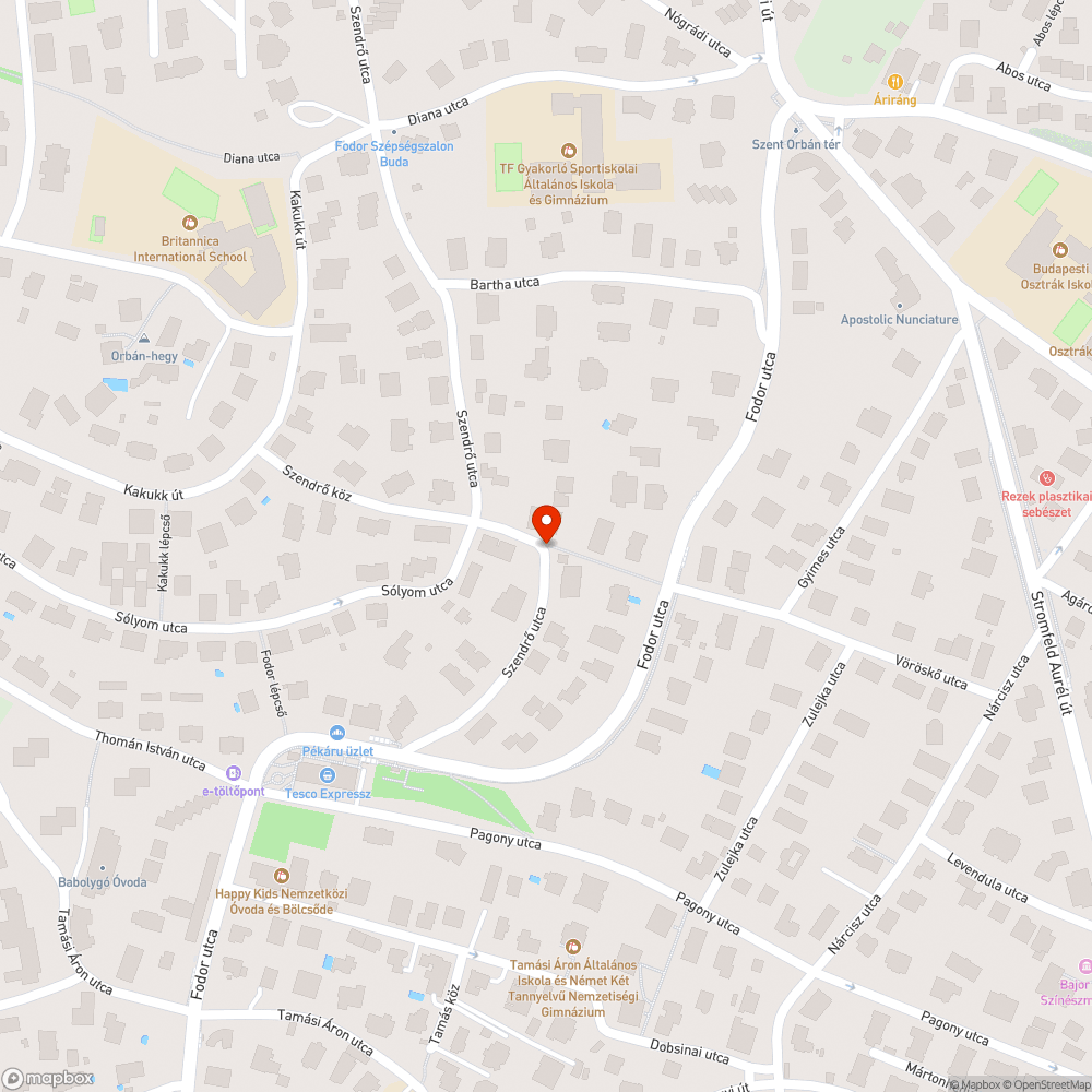 Elhagyott jármű a kanyarban bejelentés helye