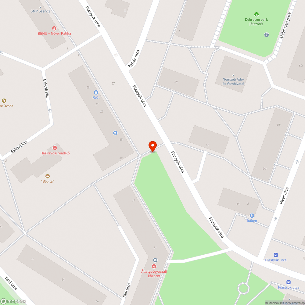 Eldugult csatorna bejelentés helye