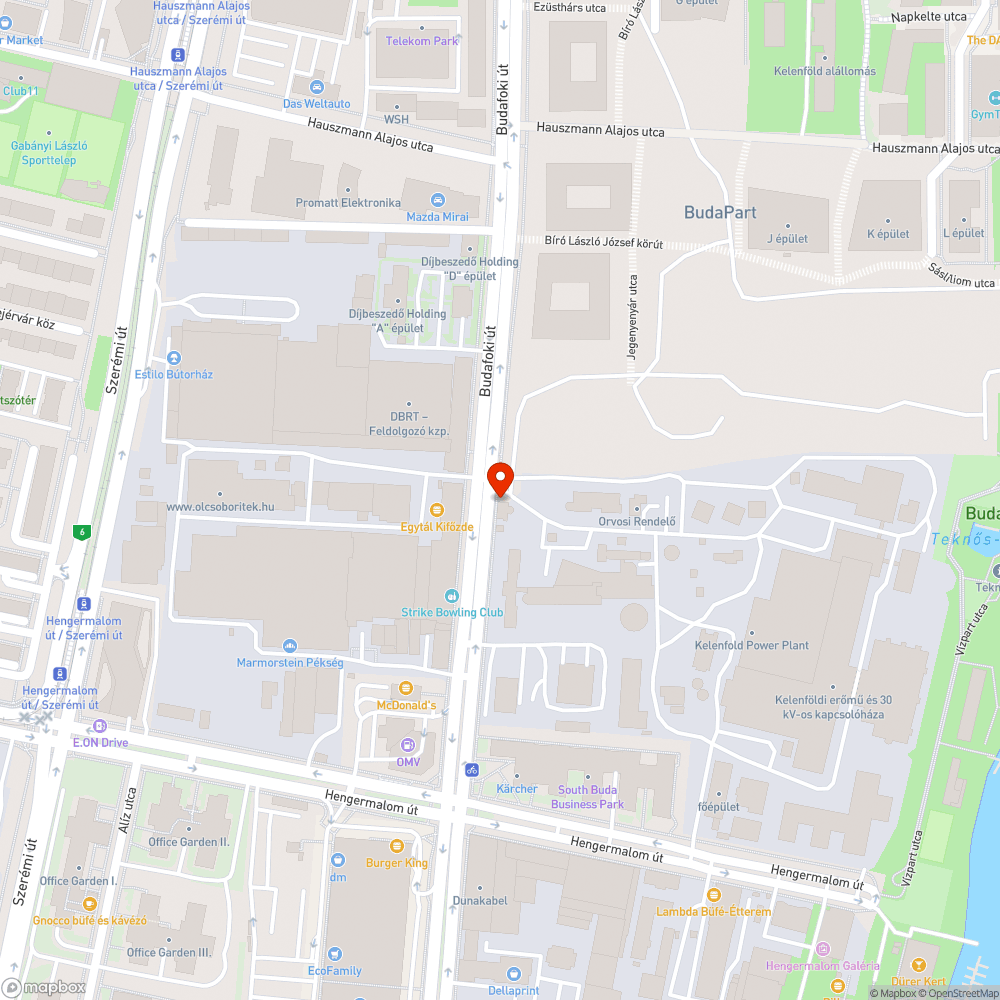 Kátyú a tűzcsap környékén bejelentés helye