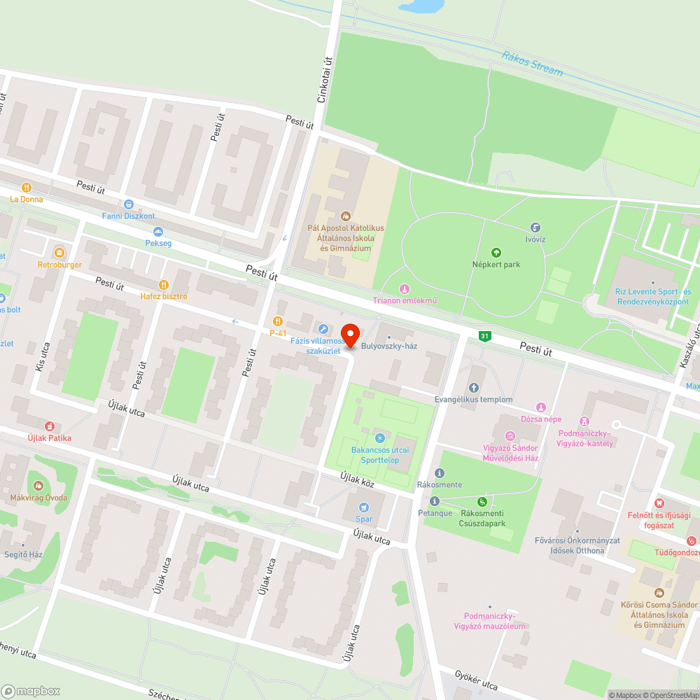 Nagyon mély bejelentés helye