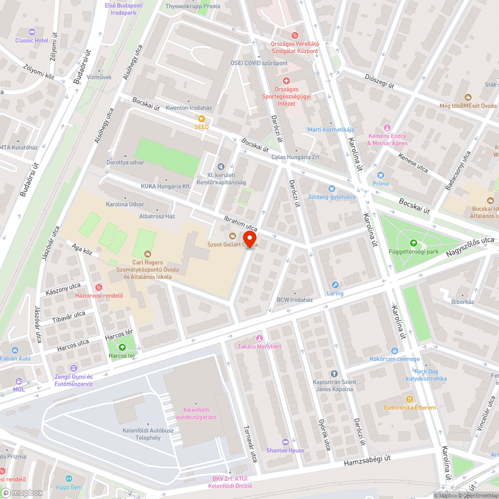 Felszakadt fekvőrendőr bejelentés helye