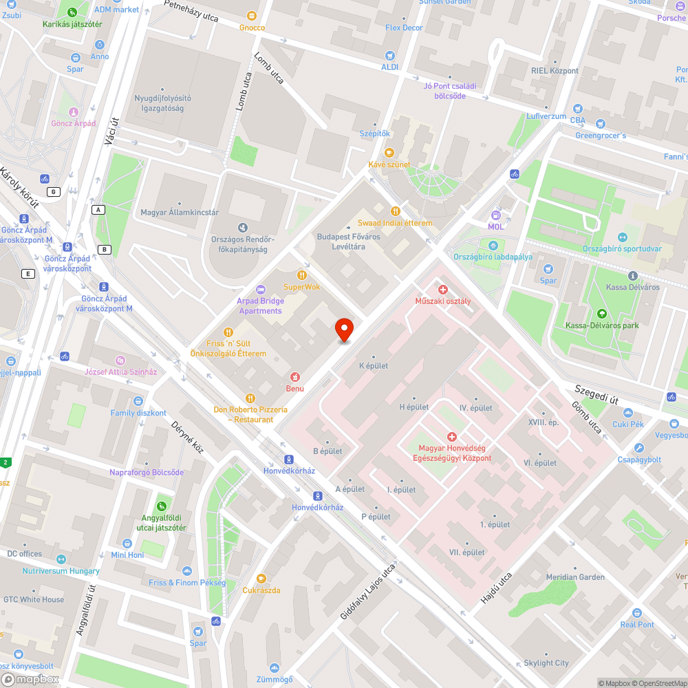 Feljövő fedél bejelentés helye