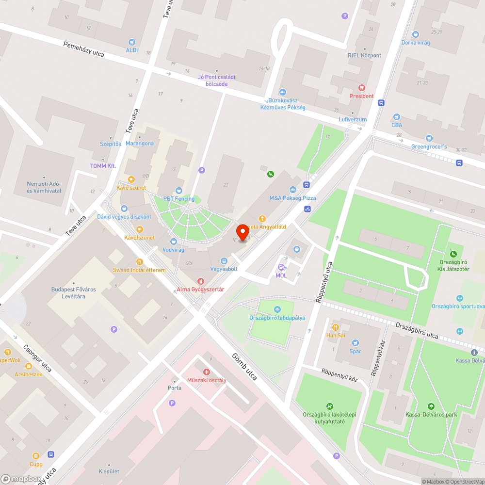 Galambtetem bejelentés helye