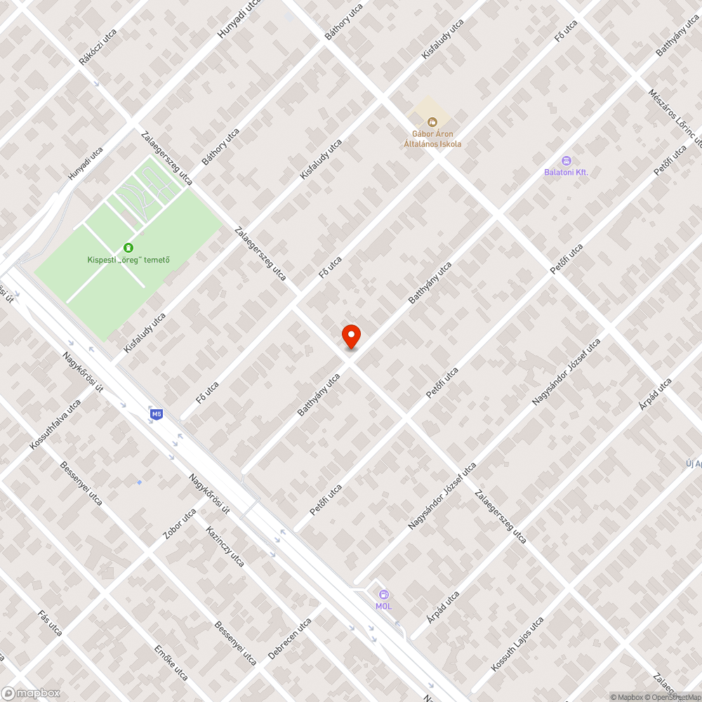 Megsüllyedt fedél bejelentés helye