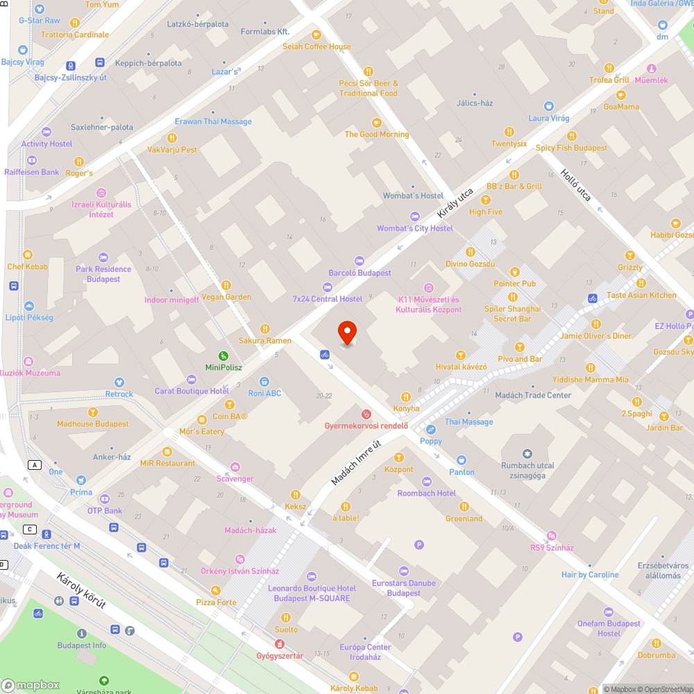 Gyalogosforgalom bejelentés helye