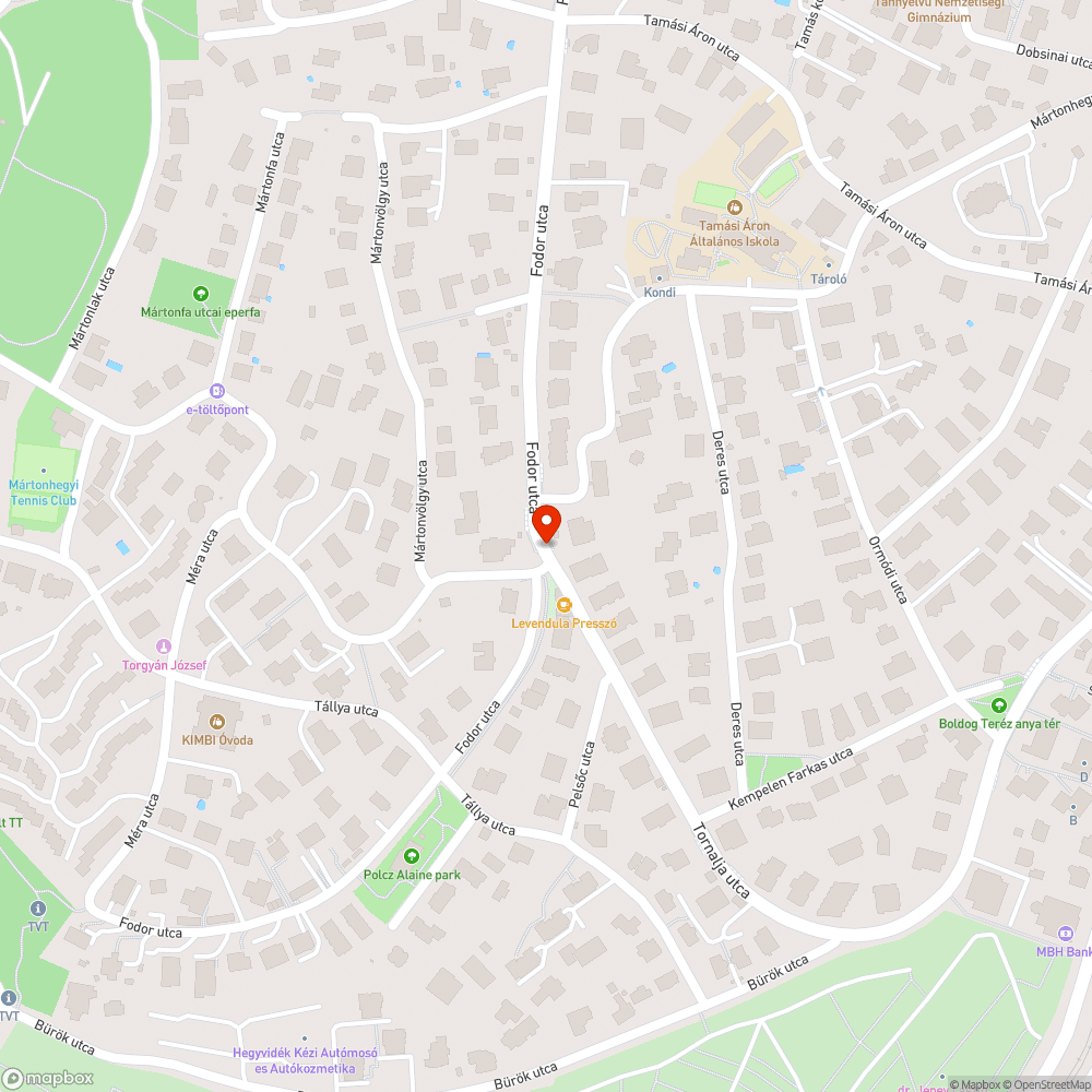 Sérült, ferde utcanév- és közlekedési táblák bejelentés helye