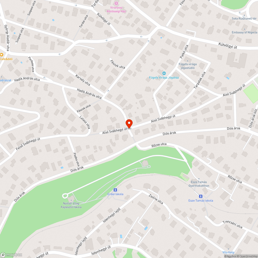 Elparkolt lépcső bejelentés helye